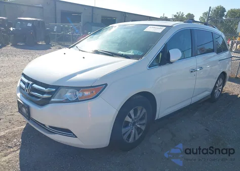 2015 Honda Odyssey Ex-L from USA, damaged, VIN 5FNRL5H65FB037592